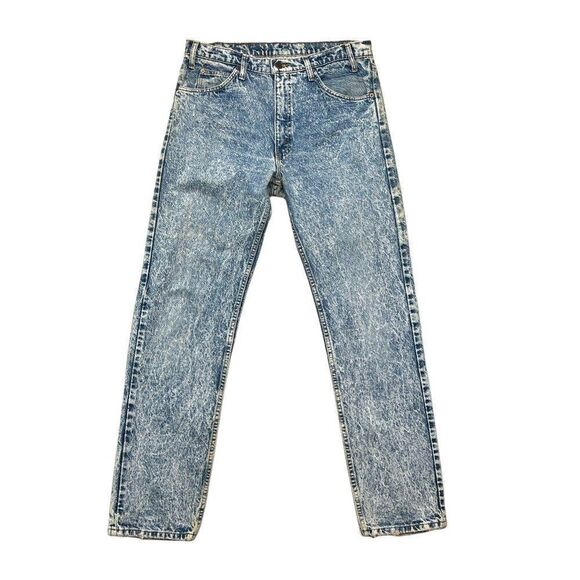 Levi's 505 Jeans Men’s 34 Acid Wash Orange Tag Vintage USA Straight Leg Denim - Picture 1 of 12